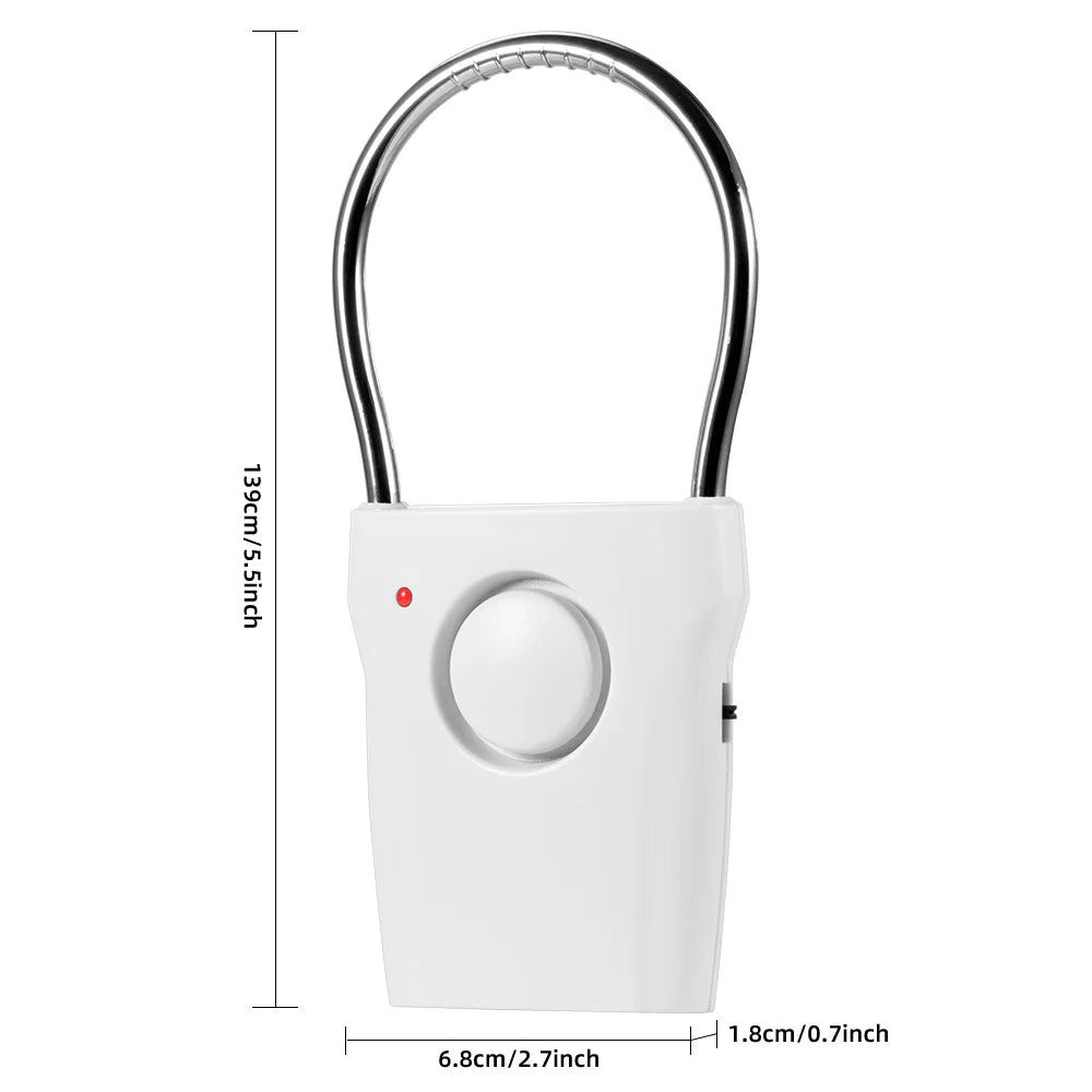 120dB Door Handle Alarm with Adjustable Settings Door Security Alarm Equipment for Door Window for Travel Hotel Self Protection