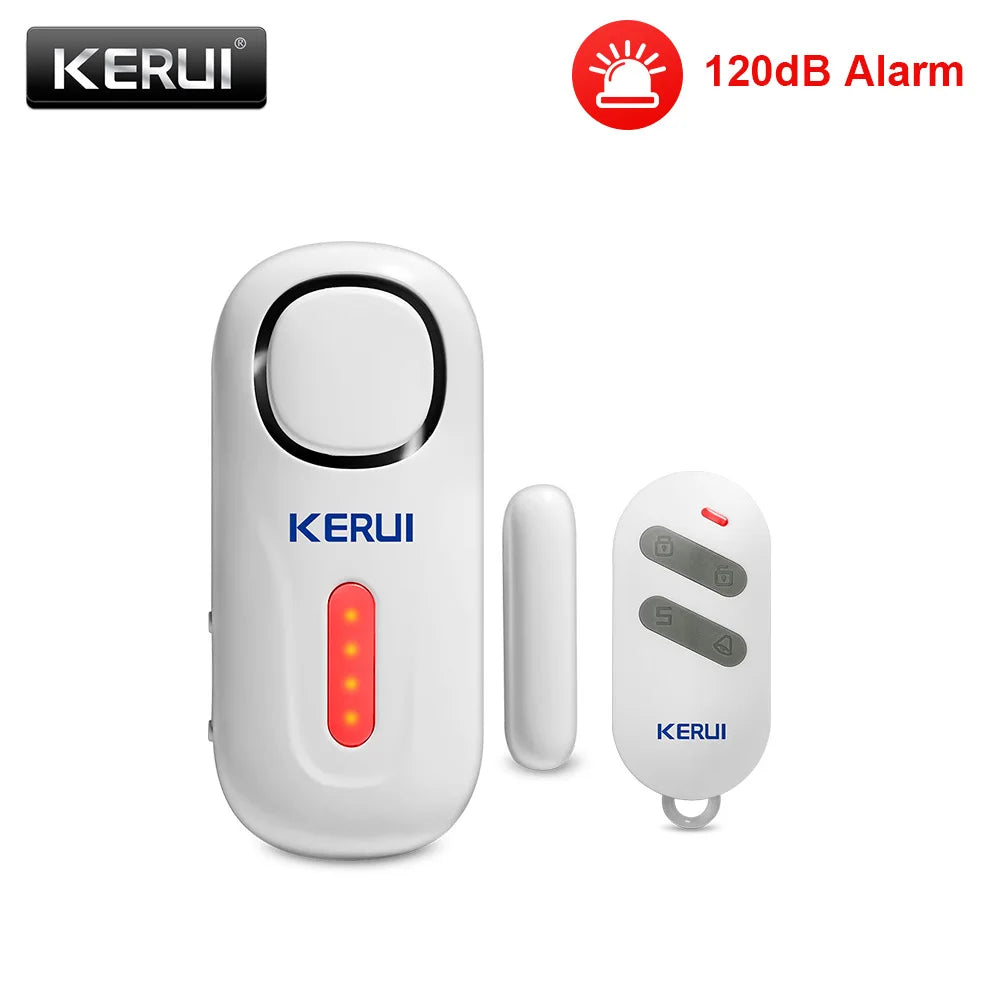 KERUI 120DB Wireless Door/Window Entry Security Burglar Sensor Alarm PIR Magnetic Smart Home Garage System Remote Control Led