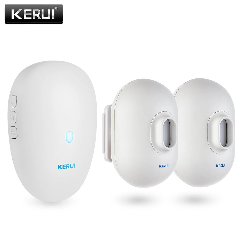 KERUI Driveway Alarm Systems with Waterproof Motion Sensor Welcome Doorbell Car Garage Security Smart Home For Home Security