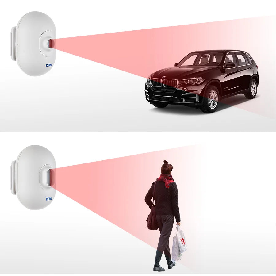 KERUI P861 Outdoor Motion Sensor Detector For Wireless Security Alarm Waterproof PIR Infrared Driveway Garage Burglar Alarm