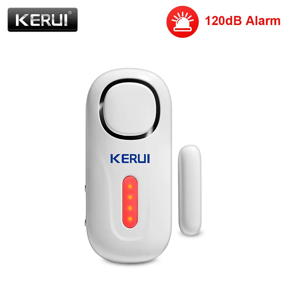KERUI 120DB Wireless Door/Window Entry Security Burglar Sensor Alarm PIR Magnetic Smart Home Garage System Remote Control Led
