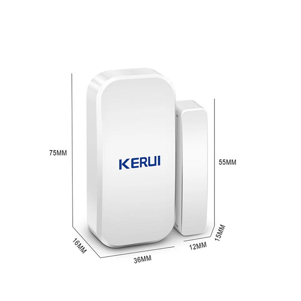 KERUI Wireless 433MHz Window Door Magnet Sensor Detector For KR-W181 W184 W204 Home Security Alarm Systems Burglar Anti-theft