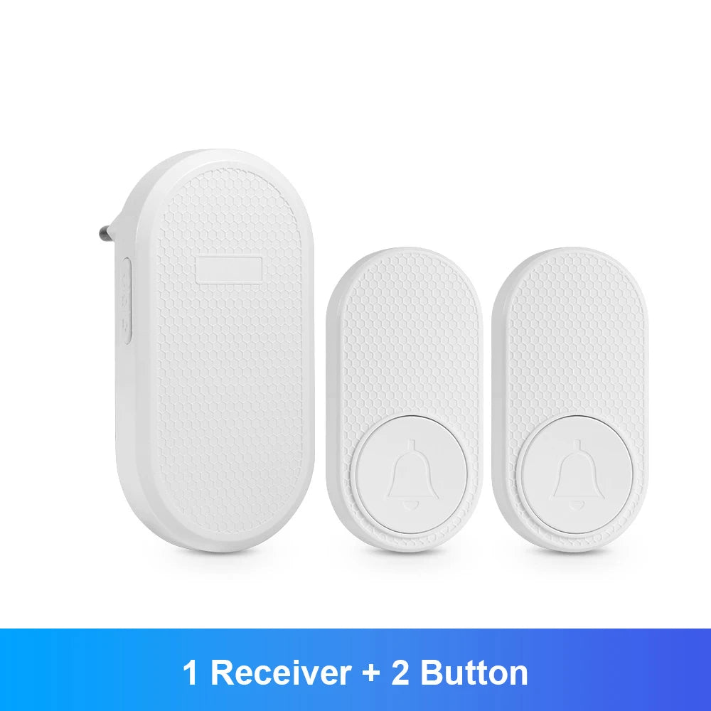 KERUI M558 Smart Wireless Door Bell 150M Long Transmission Distance Doorbell with 33 Ringtones Chime Button with Battery