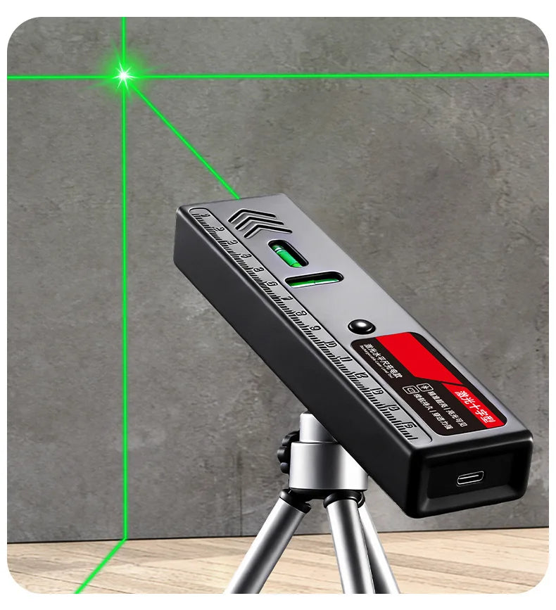 Professional Green Beam Laser Level, High Precision Level Tool with Strong Magnetic Base & Cross Line, Portable Leveler