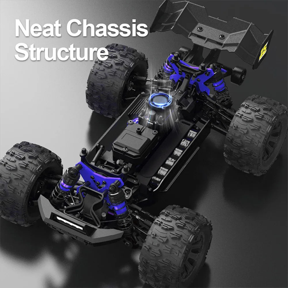 JIUSI MT14R 1/14 RC Racing Car 3S 35C 2200mAh 80km/h Brushless Motor 2.4G Remote Control 4WD   Off-road RC Trucks Toys