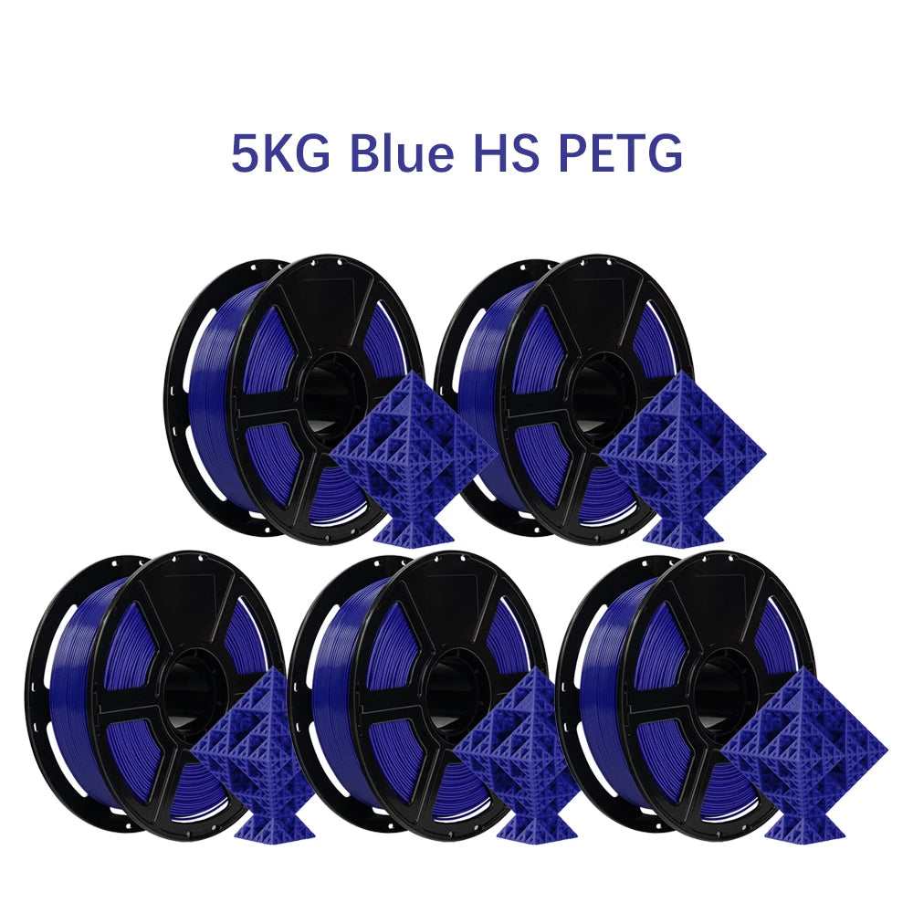 FLASHFORGE 5pcs/lot High Speed PLA/ PETG/ ASA 3d Printer Filament 1.75mm High Toughness Sealed Packaging No Plugs No Warping Low Shrinkage 3d Printer Material