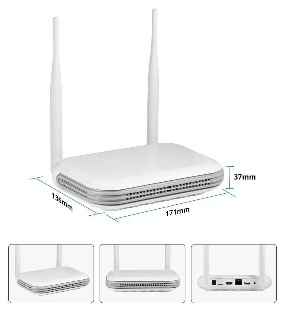 KERUI Mini Network WIFI 8CH NVR Recorder Surveillance Video for 6MP Dual lens Home Security Camera System XMEYE iCSee Onvif