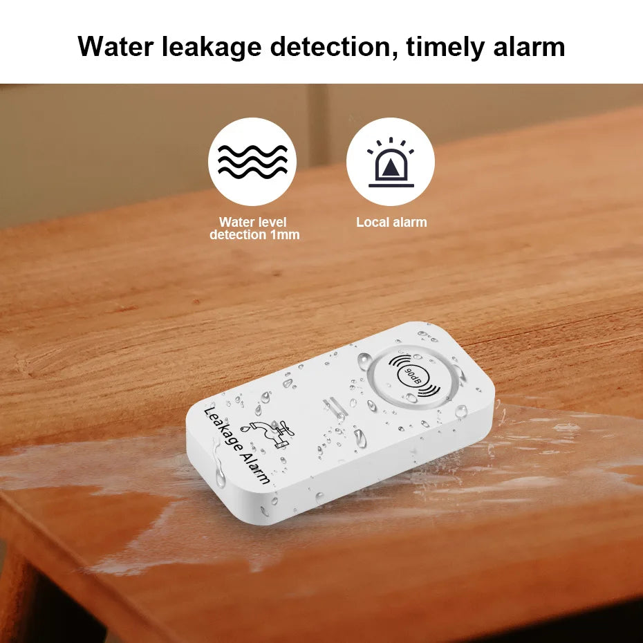KERUI Water Leakage Alarm Detector 90db Wireless Water Sensor Working for KERUI Alarm System Leak Alert Monitoring Leak and Drip