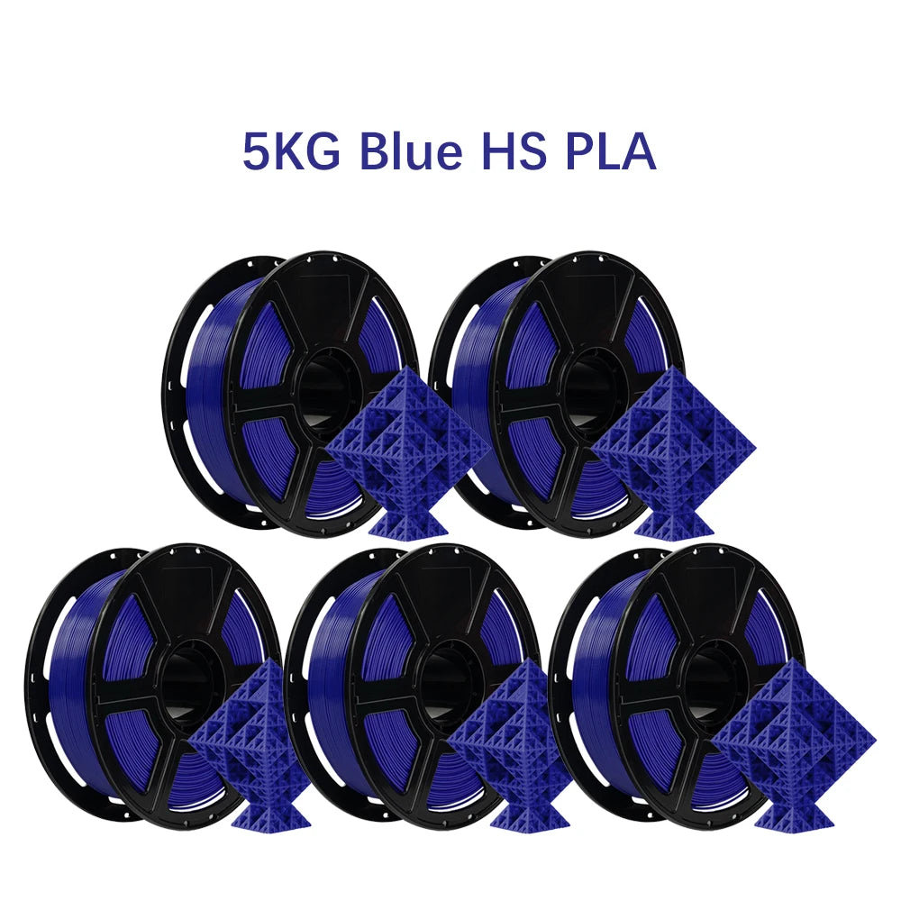 FLASHFORGE 5pcs/lot High Speed PLA/ PETG/ ASA 3d Printer Filament 1.75mm High Toughness Sealed Packaging No Plugs No Warping Low Shrinkage 3d Printer Material