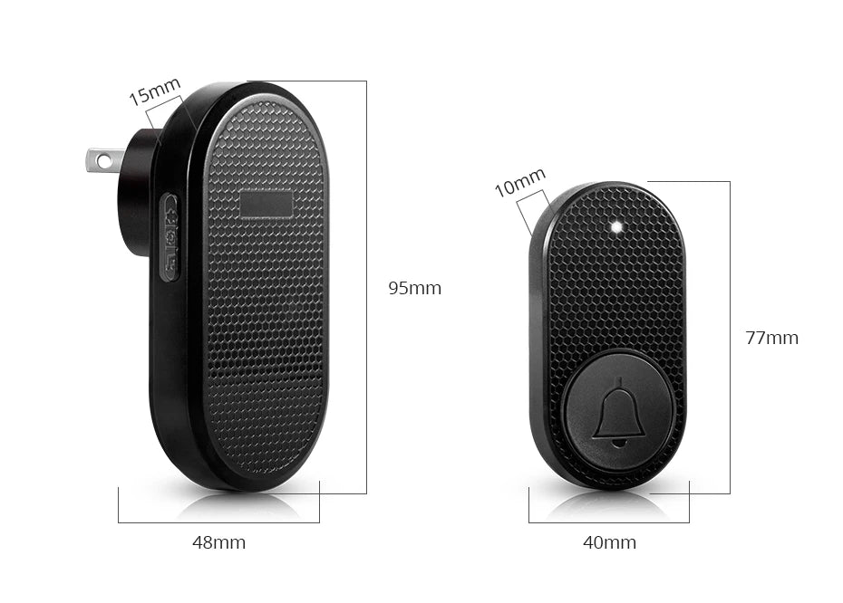 M558 Wireless Smart Doorbell Welcome Home Security Alarm Door Bell with 33 Songs 4 Levels Adjustable Volume Easy Installation