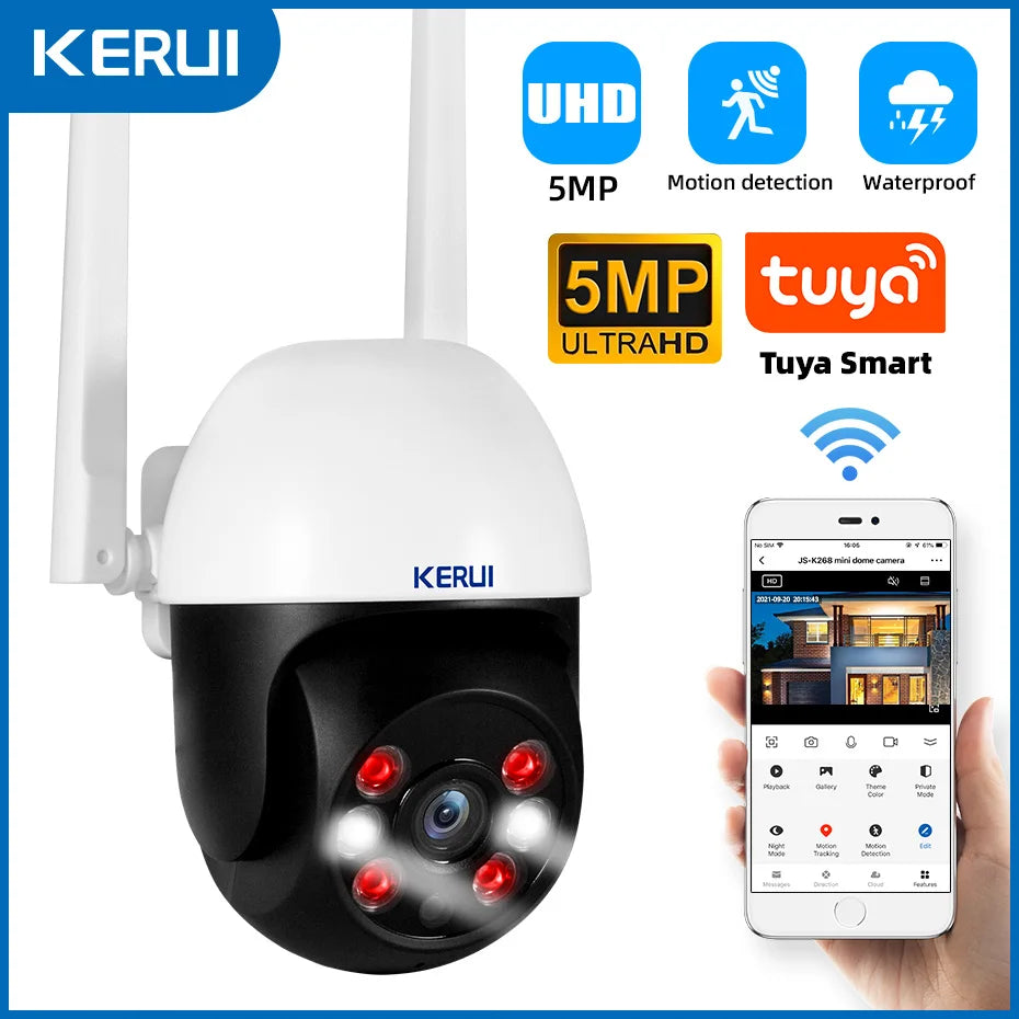 KERUI W181 New Panel Host Home Alarm System Wireless WiFi GSM Anti-Theft Alarm Tuya Smart Life for Your Family Safe Security