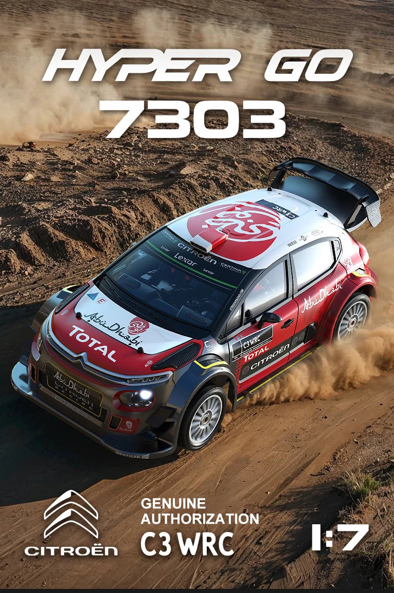 MJX 7303 C3 WRC 1/7 RC Car Brushless Drift Remote Control 60km/h Four-Wheel Drive High-Speed Rally Car Professional Toy Vehicle