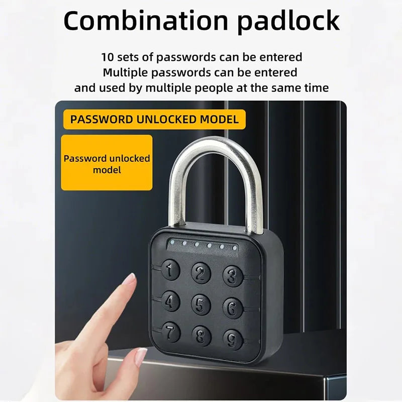 KERUI Waterproof Password Padlock Combination Lock Padlock Door Lock Keyless for House Security Luggage Bag Case Anti-theft Lock