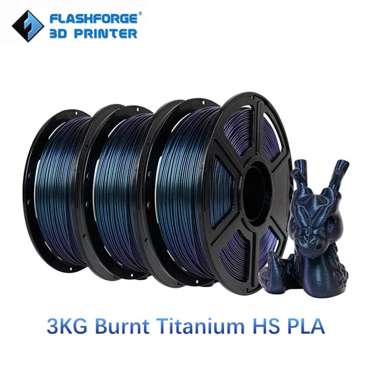 FLASHFORGE 3pcs/lot High Speed PLA/ PETG/ ASA 3d Printer Filament 1.75mm High Toughness Sealed Packaging No Plugs No Warping Low Shrinkage 3d Printer Material