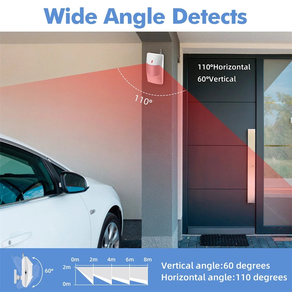 KERUI 120db Siren Alarm Tuya Smart WiFi Loudly Speaker Alarm System with Door Window Sensor Burglar for Home Security