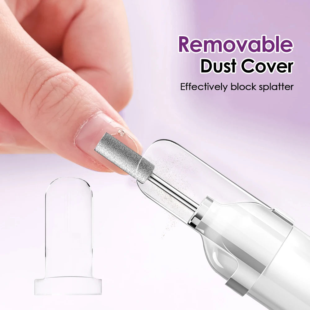 Electric Nail Polisher Drill Bits Set Nails Grinding Polishing Cuticle Trimmer Art Sanding File Pen Manicure Professional Device