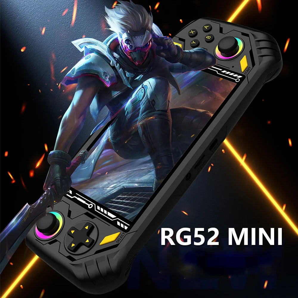 AISLPC Retro Handheld Game Console RK3562 Chip 5.5'' Screen Supports WiFi Bluetooth HD-Out RG52 Mini Video Game Player For PSP