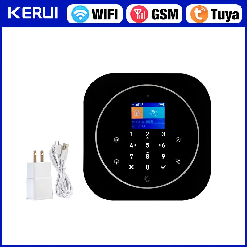 KERUI G12 WIFI GSM Alarm Host DIY Your Alarm Kit for Home Security with Door/Motion Sensor, IP Camera Smart Life APP Control