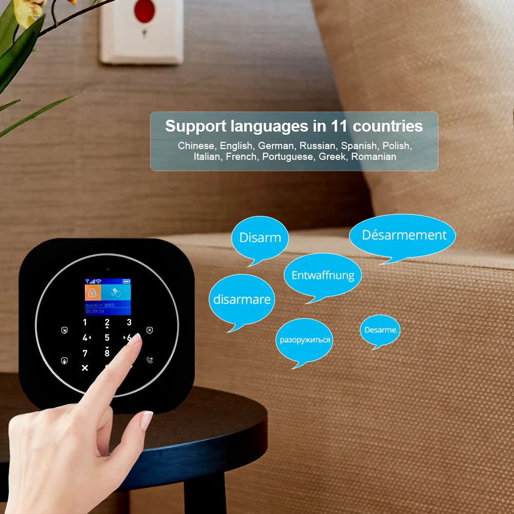 KERUI G12 WIFI GSM Alarm Host DIY Your Alarm Kit for Home Security with Door/Motion Sensor, IP Camera Smart Life APP Control