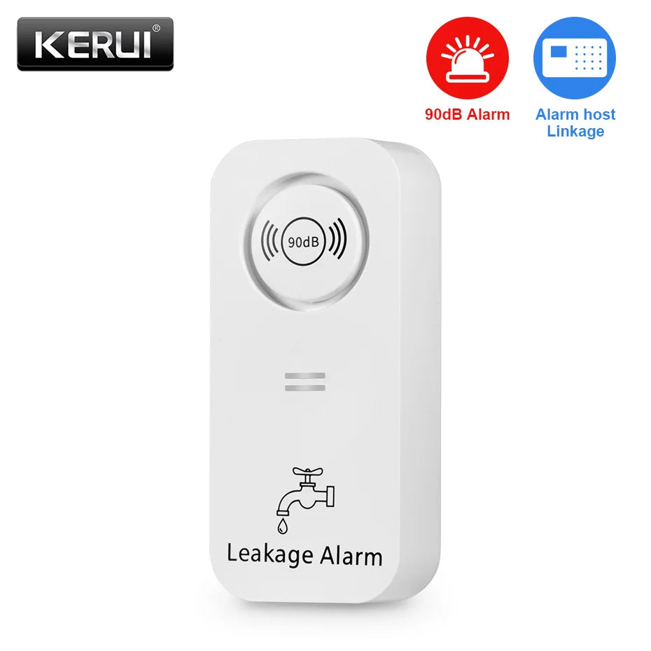KERUI Wireless Water Sensor 90db Alarm Water Leak Detector Leak Alert Monitoring of Leaks Sensitive Leak and Drip Alarm For Home