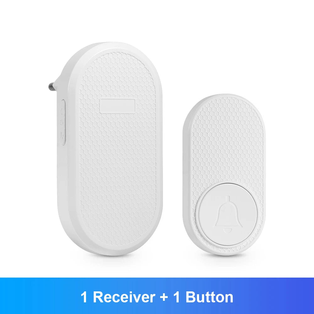 KERUI M558 Smart Wireless Door Bell 150M Long Transmission Distance Doorbell with 33 Ringtones Chime Button with Battery