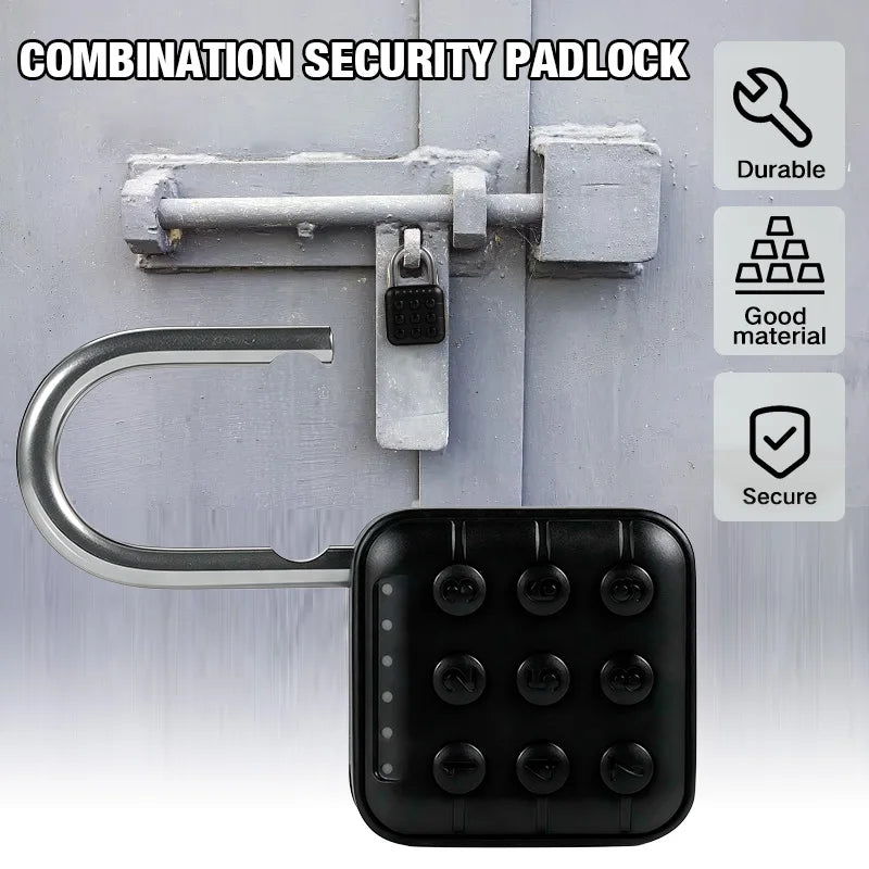 KERUI Waterproof Password Padlock Combination Lock Padlock Door Lock Keyless for House Security Luggage Bag Case Anti-theft Lock