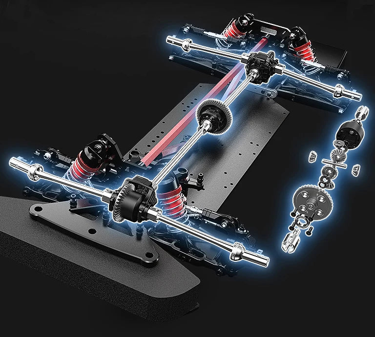 MJX 7303 C3 WRC 1/7 RC Car Brushless Drift Remote Control 60km/h Four-Wheel Drive High-Speed Rally Car Professional Toy Vehicle