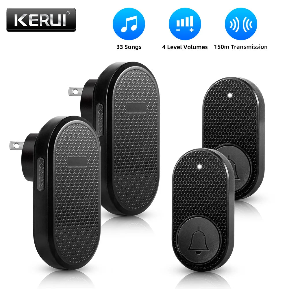 M558 Wireless Smart Doorbell Welcome Home Security Alarm Door Bell with 33 Songs 4 Levels Adjustable Volume Easy Installation