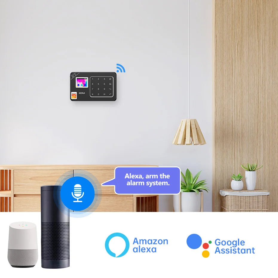 KERUI W181 Security-protection Alarm for Home WiFi GSM Alarm System Smart Home Tuya Smart App Remote Control PIR Motion Sensor