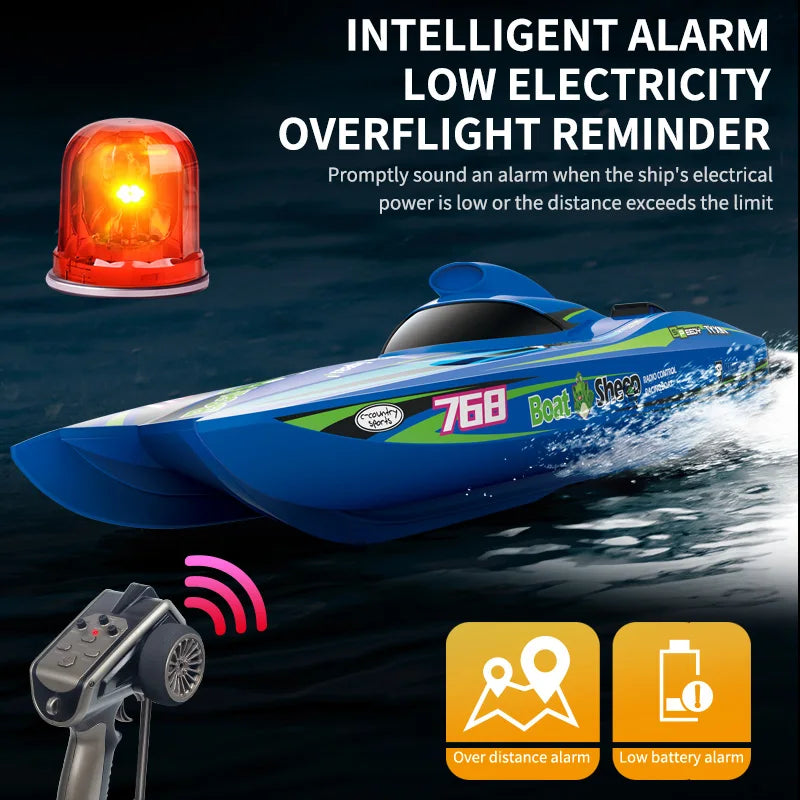 TX768 RC Boat 2.4G Brushless High Speed Remote Control Ship 30km/h Professional Speedboat Watercraft Toys Boys Gift