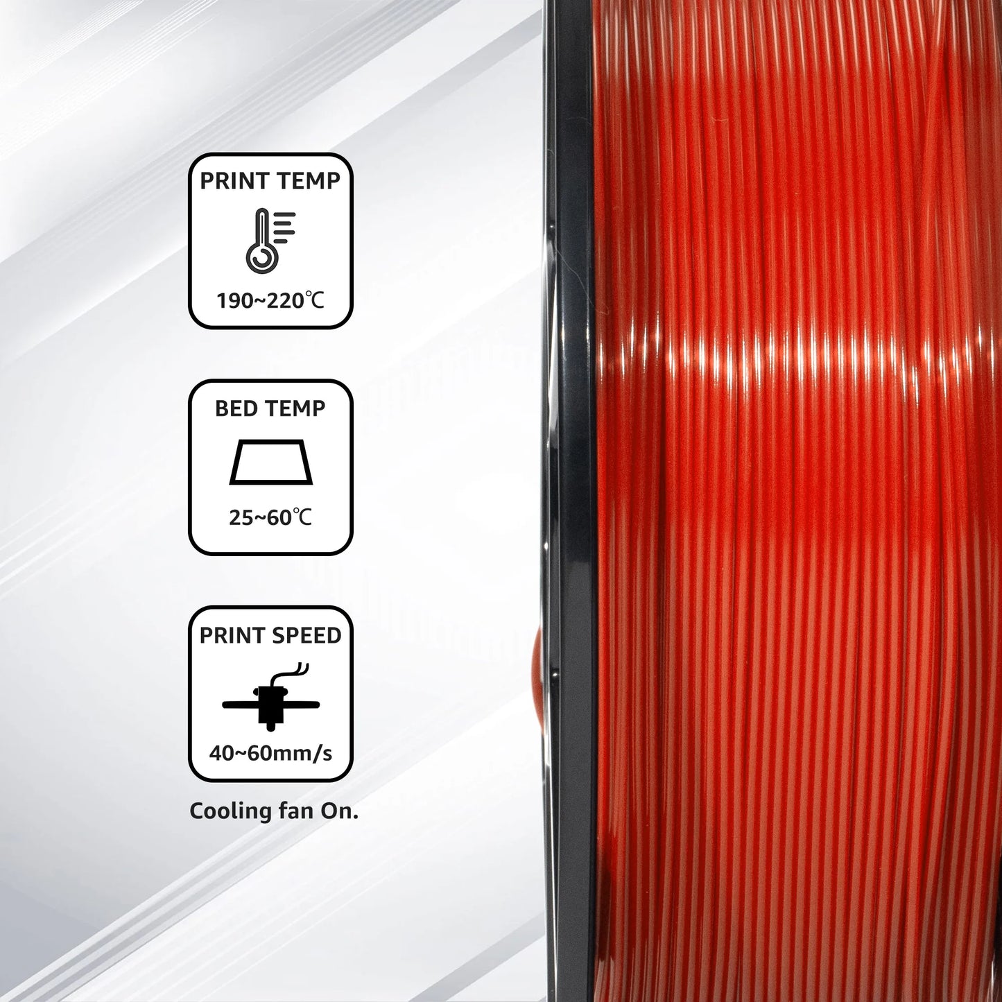 FLASHFORGE 5pcs/lot High Speed PLA/ PETG/ ASA 3d Printer Filament 1.75mm High Toughness Sealed Packaging No Plugs No Warping Low Shrinkage 3d Printer Material