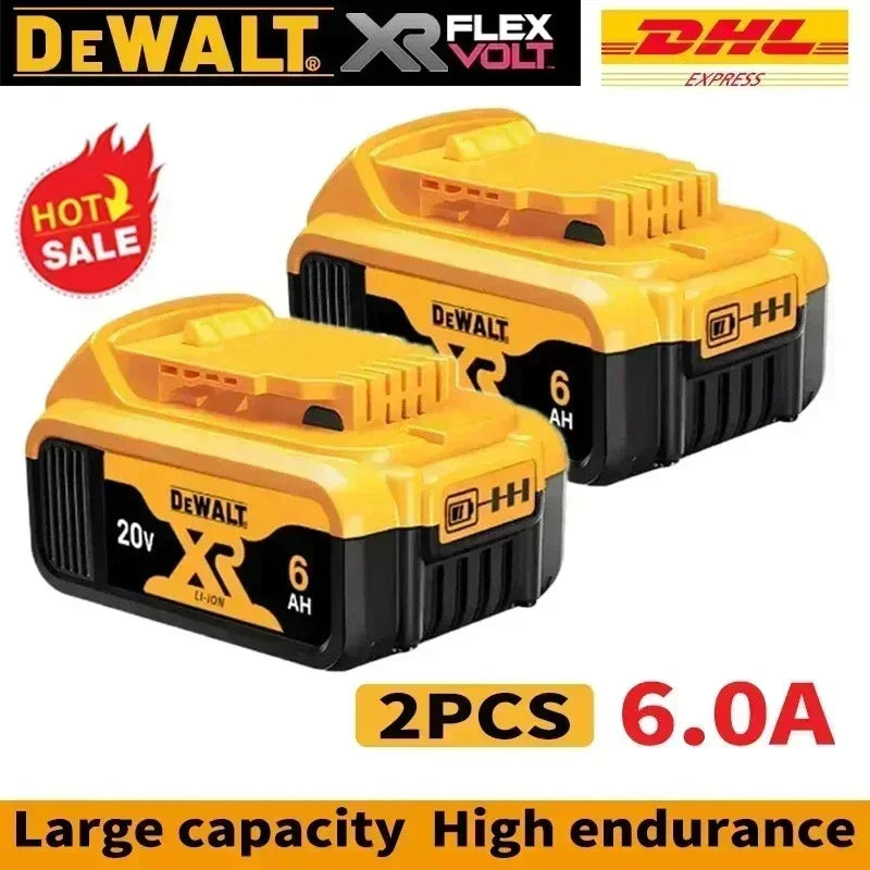 New 100% Original Dewalt 6.0Ah 9.0Ah Battery 20V Original Dewalt Power Tool Battery DCB206 DCB206 20V Battery DCB205 DCB200