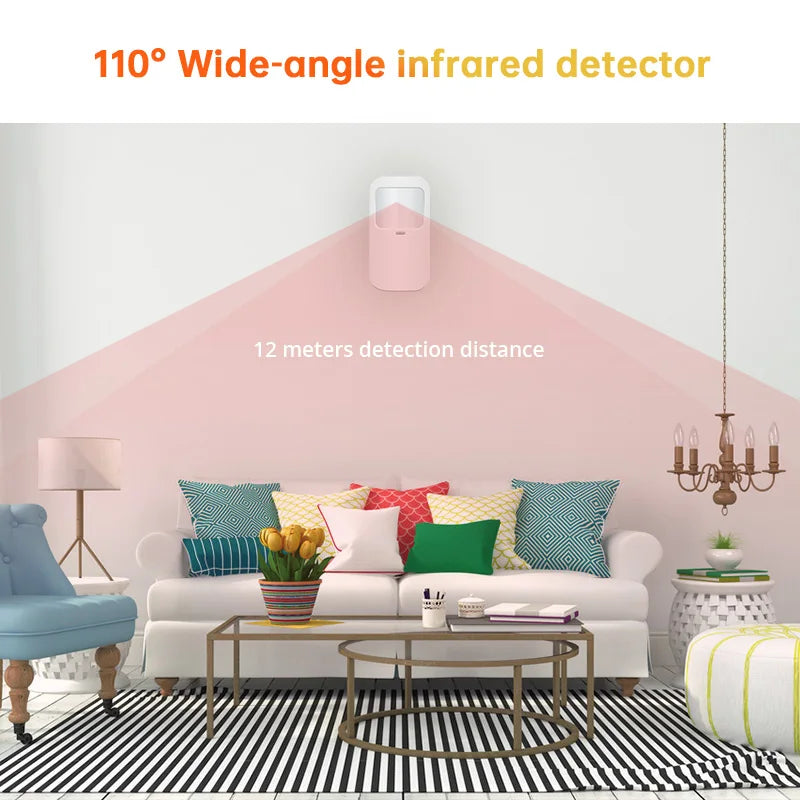 P10 Wireless Anti-pet PIR Motion Sensor Infrared Detector Alarm With Battery For G30 G20 Home Security Alarm System Protection