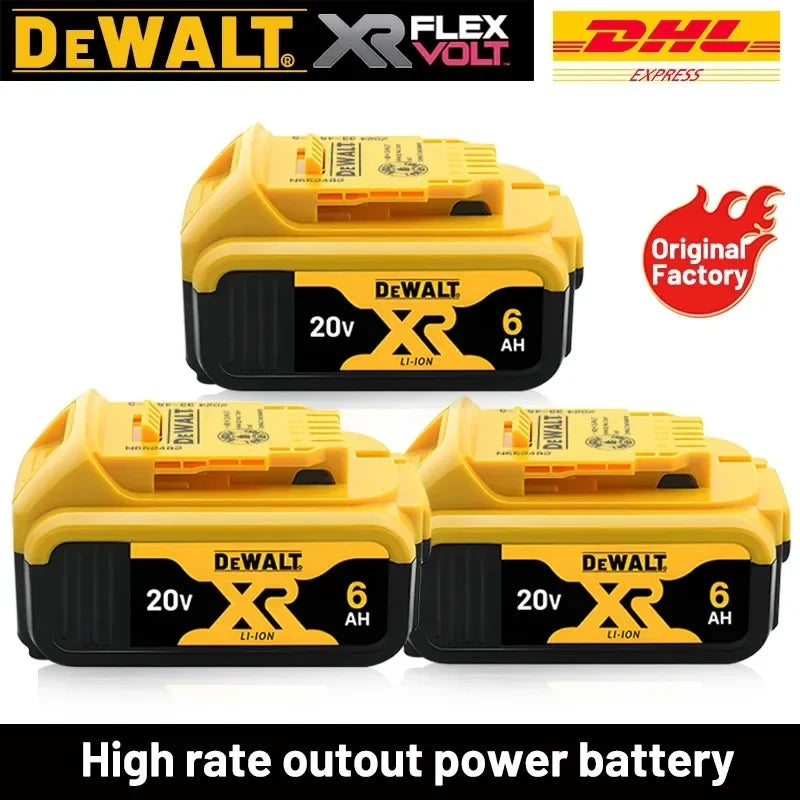 New 100% Original Dewalt 6.0Ah 9.0Ah Battery 20V Original Dewalt Power Tool Battery DCB206 DCB206 20V Battery DCB205 DCB200