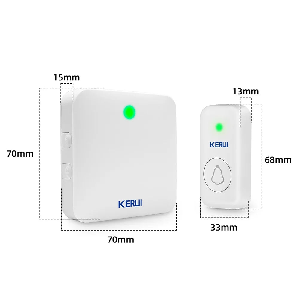 KERUI M537 Wireless Doorbelll 120 Meters Long Transmission Distance Door Bell Welcome Chime with 44 Songs Melodies for Home