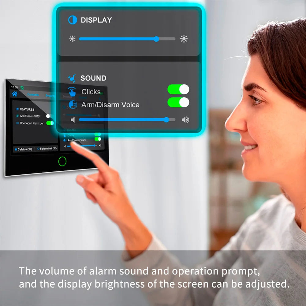 KERUI G70 4G WiFi Security Alarm with 7-inch Large IPS Touch Screen Home Alarm Panel Tuya Smart Control Burglar Anti Theft