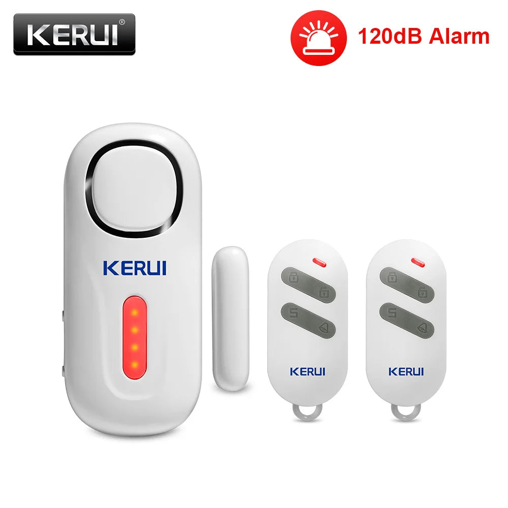 KERUI 120DB Wireless Door/Window Entry Security Burglar Sensor Alarm PIR Magnetic Smart Home Garage System Remote Control Led