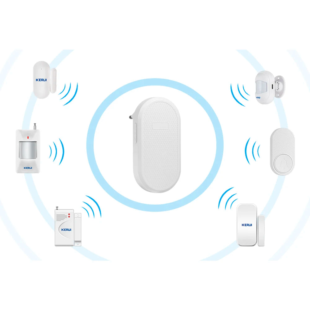 KERUI M558 Smart Wireless Door Bell 150M Long Transmission Distance Doorbell with 33 Ringtones Chime Button with Battery