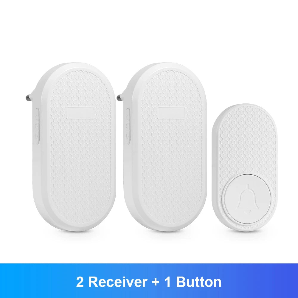 KERUI M558 Smart Wireless Door Bell 150M Long Transmission Distance Doorbell with 33 Ringtones Chime Button with Battery