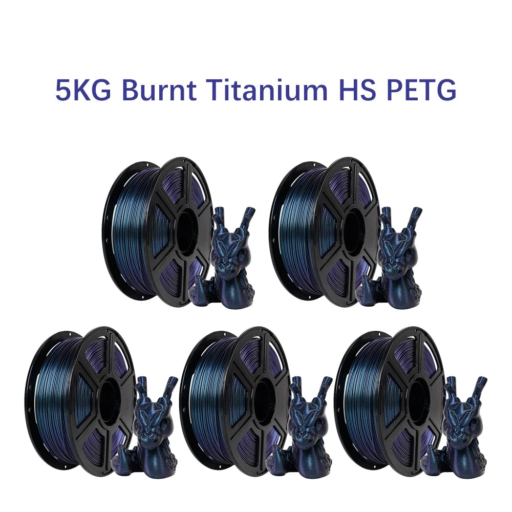 FLASHFORGE 5pcs/lot High Speed PLA/ PETG/ ASA 3d Printer Filament 1.75mm High Toughness Sealed Packaging No Plugs No Warping Low Shrinkage 3d Printer Material