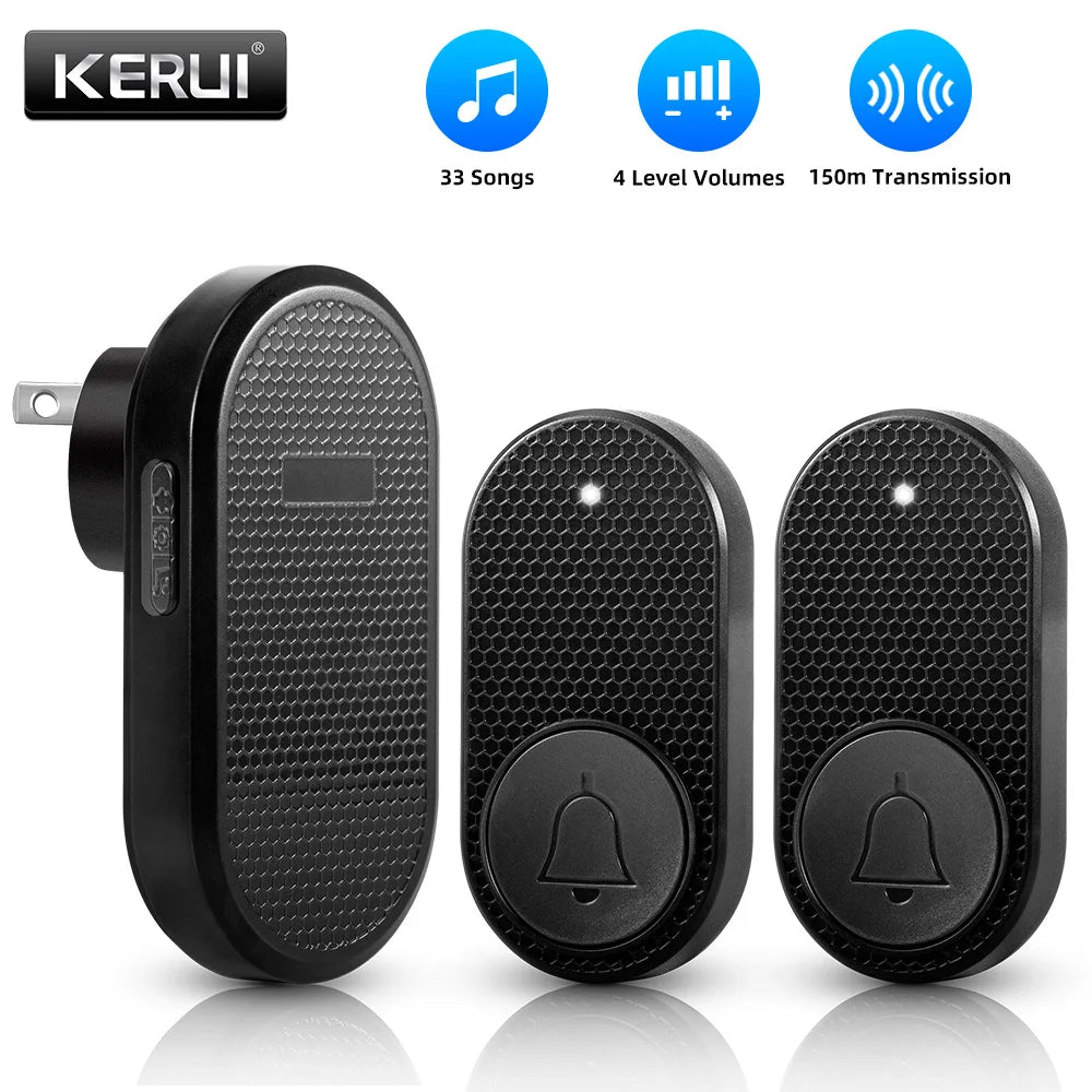 M558 Wireless Smart Doorbell Welcome Home Security Alarm Door Bell with 33 Songs 4 Levels Adjustable Volume Easy Installation