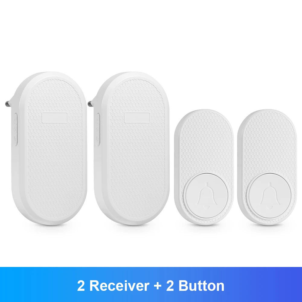 KERUI M558 Smart Wireless Door Bell 150M Long Transmission Distance Doorbell with 33 Ringtones Chime Button with Battery