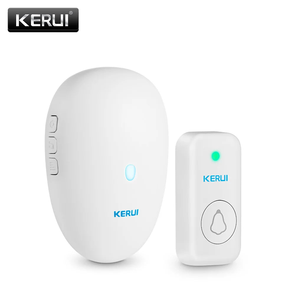 KERUI Doorbell Receiver with Button Smart Wireless Door Bell Welcome Chime with 57 Melodies for Home Security M521