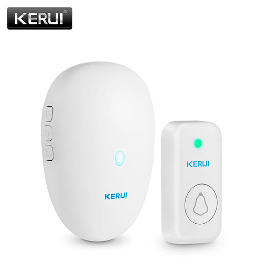 KERUI Doorbell Receiver with Button Smart Wireless Door Bell Welcome Chime with 57 Melodies for Home Security M521