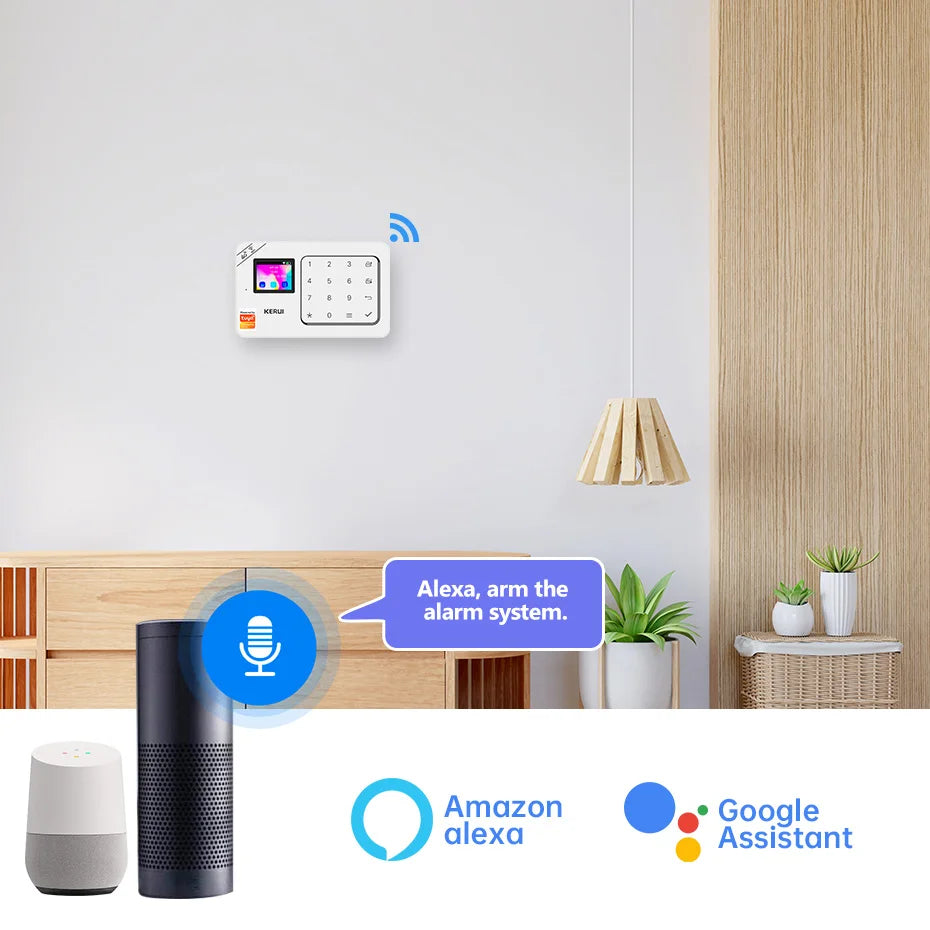 KERUI W181 New Panel Host Home Alarm System Wireless WiFi GSM Anti-Theft Alarm Tuya Smart Life for Your Family Safe Security